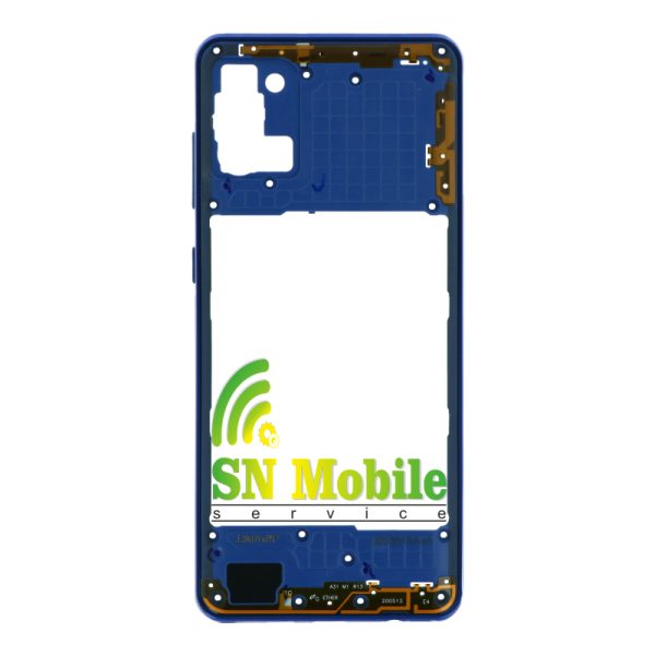 Средна рамка за Samsung Galaxy A31 Blue (2)