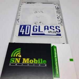 Стъклен протектор за Iphone 6 Plus White 5D